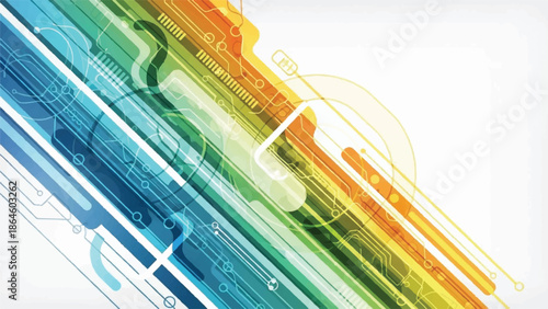 Dynamic and vibrant abstract background with flowing colorful lines and shapes, creating a modern artistic wave pattern for creative design projects