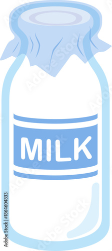 ビン牛乳のアイコン