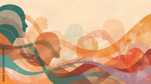 A vibrant design for International Mother Language Day with colorful speech bubbles on a white background, symbolizing unity and cultural diversity.