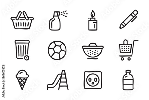 Consumer Product Icons for Shopping and UI Systems