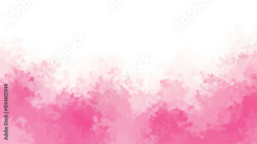 Abstract pink watercolor wash background with blurred, soft edges and gradients