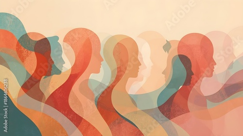 A vibrant design for International Mother Language Day with colorful speech bubbles on a white background, symbolizing unity and cultural diversity.