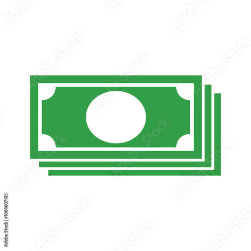 Green Dollar Bills Vector