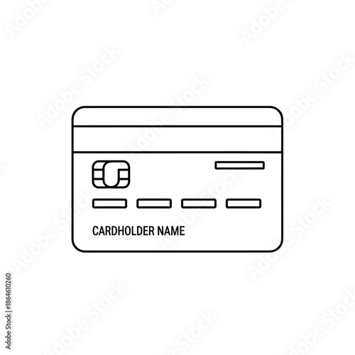 Close-Up of a Credit Card with Cardholder Name and Security Chip for Financial Concepts