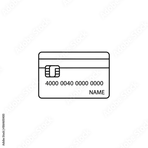 Close-up of a Credit Card with Magnetic Strip and Card Number for Financial Transactions
