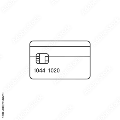 Close-up of a Credit Card with Magnetic Stripe and Chip for Financial Transactions