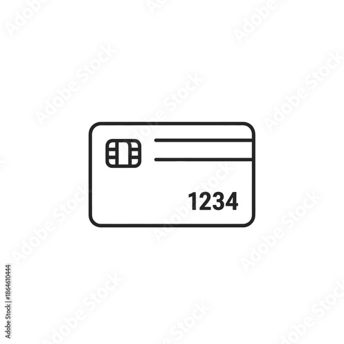 Close-Up of Contactless Card with Chip and Magnetic Stripe for Digital Payment