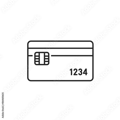 Close-up of Credit Card Featuring Chip and Digital Design for Financial Transactions