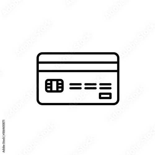 Close-up of Credit Card with Magnetic Stripe and Chips for Financial Transactions