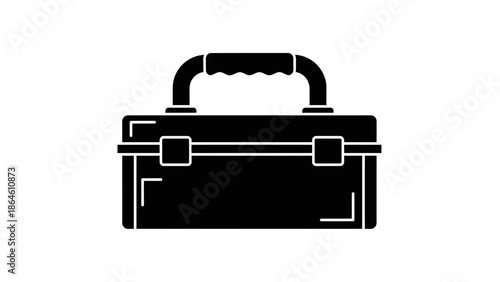 Toolbox for Industrial Tools Silhouette Icon