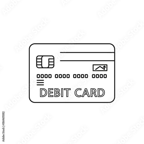 Close-Up of Generic Debit Card for Financial Transactions and Banking