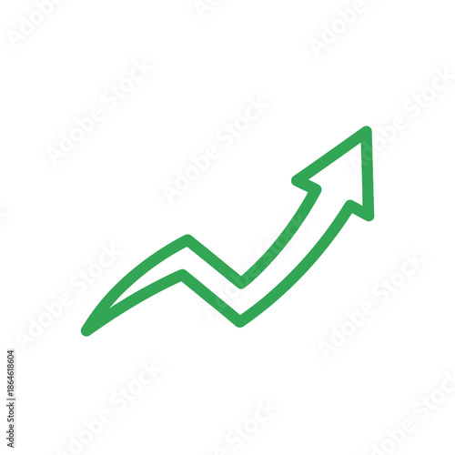 Innovative Business Growth Concept with Upward Trending Arrow Illustration
