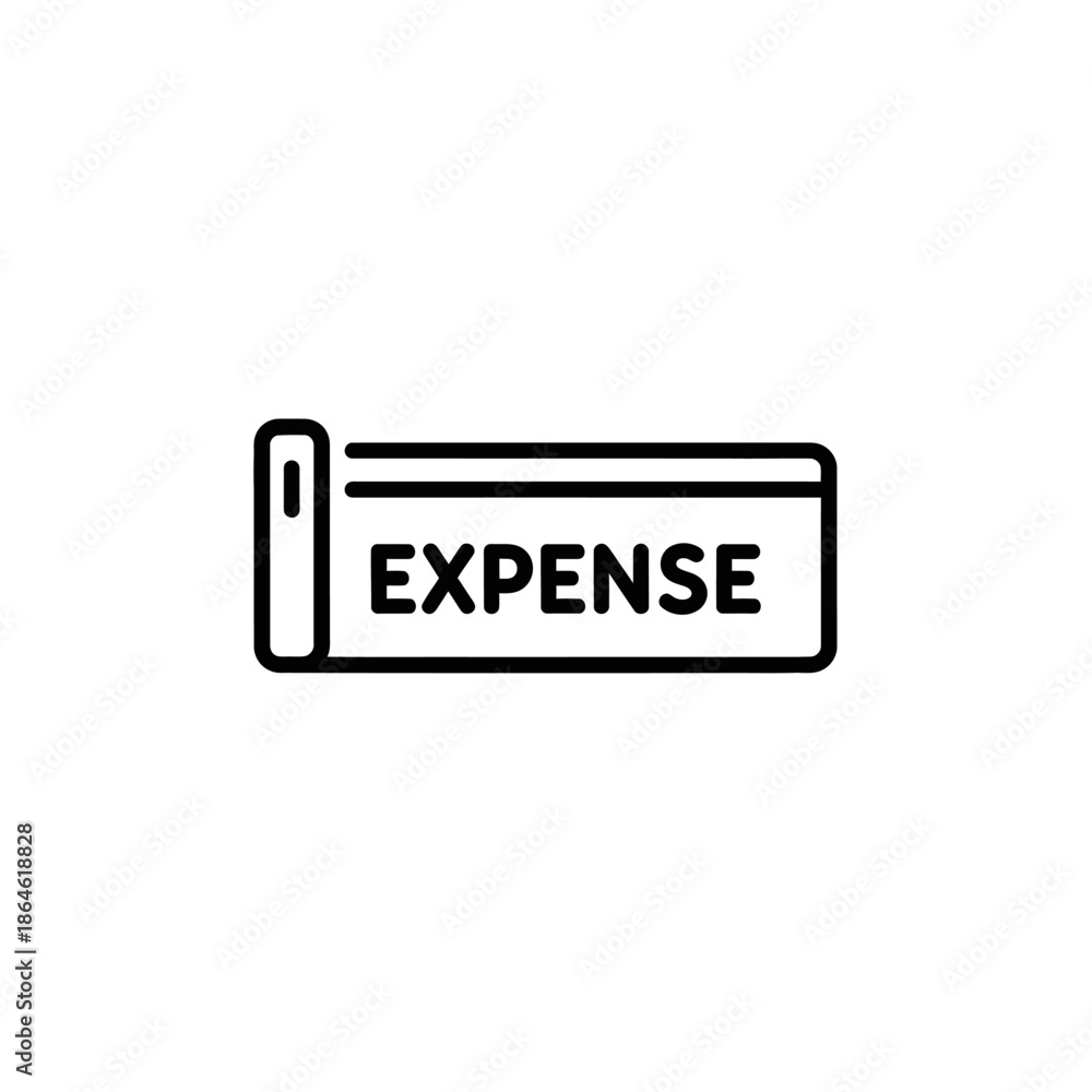 Obraz premium Minimalist Expense Icon for Financial Management and Budgeting Apps