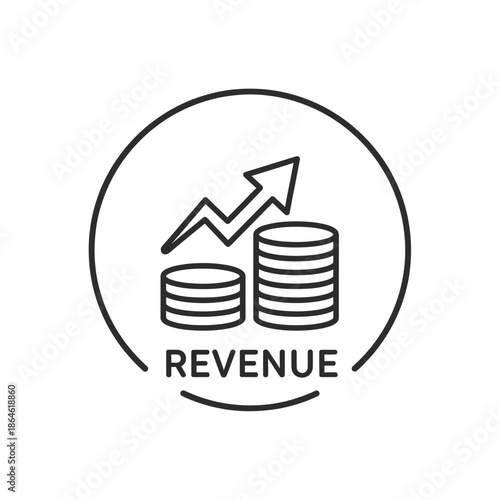 Growing Revenue and Financial Gains with Business Success Concept