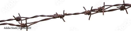 Barbed wire rusted