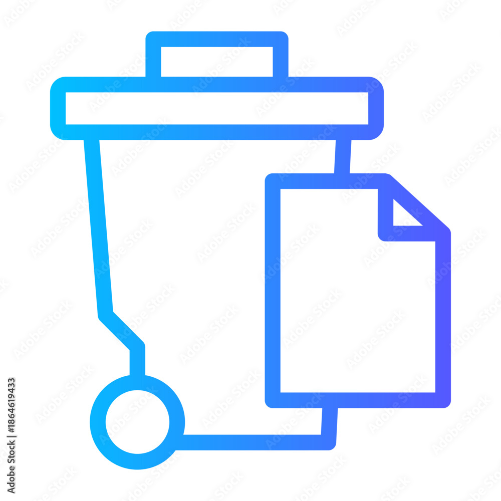 Fototapeta premium trash bin icon