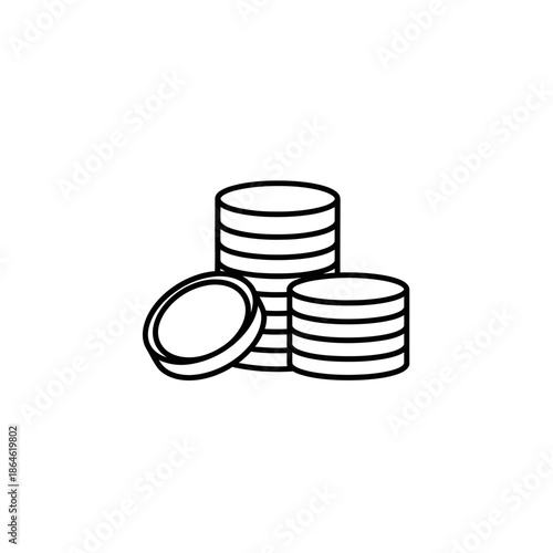 Stack of Coins Illustrating Financial Growth and Investment Concept