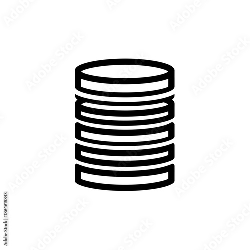 Stacked Coins Illustration Representing Financial Growth and Economy