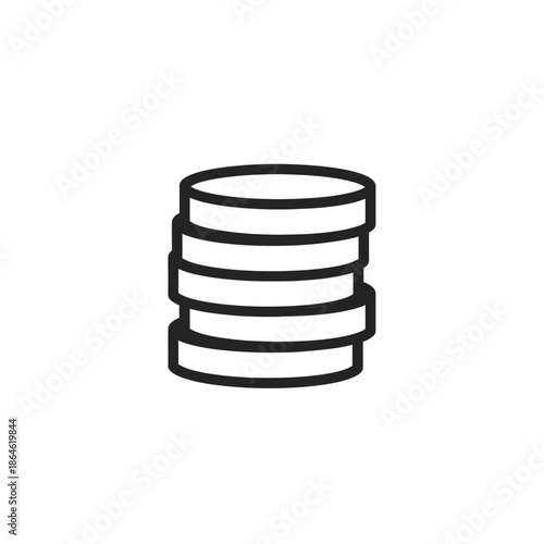 Stack of Coins Illustration for Financial and Economic Concepts