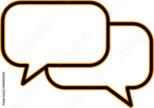 Speech bubbles communication icon design