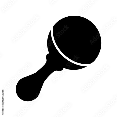 silhouette of a baby-rattle