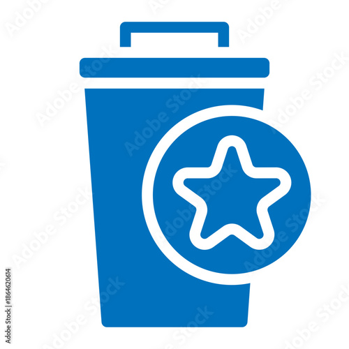 Tableau sur toile trash bin icon