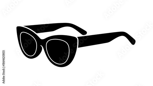 Cat eye sunglasses vector icon 