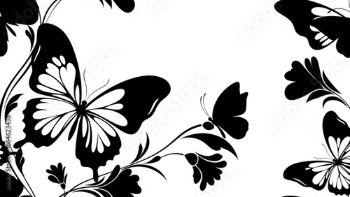 Modern minimalist background with black and white colors