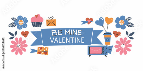 A charming valentine s day collection of sweets flowers and a playful message