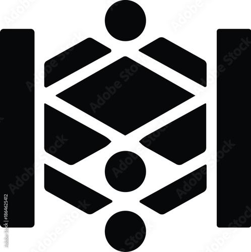 Abstract performance optimization logo for business consulting and strategy