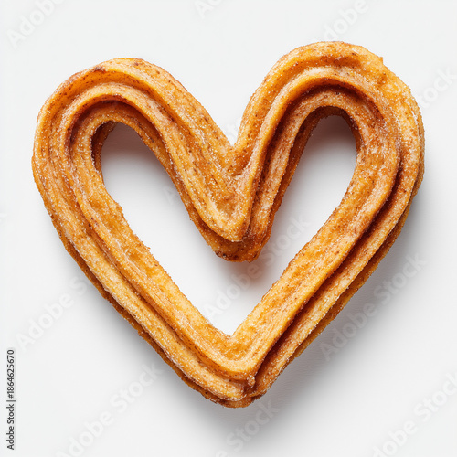 heart shaped pastry cookie, sugar palmier heart dessert, romantic bakery sweet
