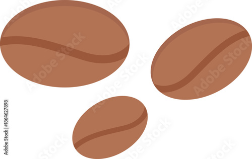 Coffee bean illustration.