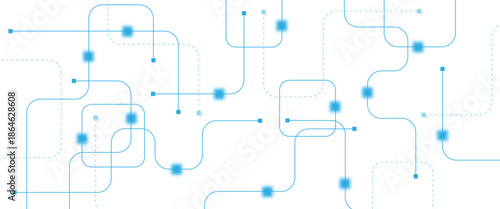 Abstract futuristic technology background. Technology background with crossed lines and dots.