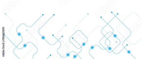 Abstract futuristic technology background. Technology background with crossed lines and dots.