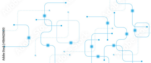 Abstract futuristic technology background. Technology background with crossed lines and dots.