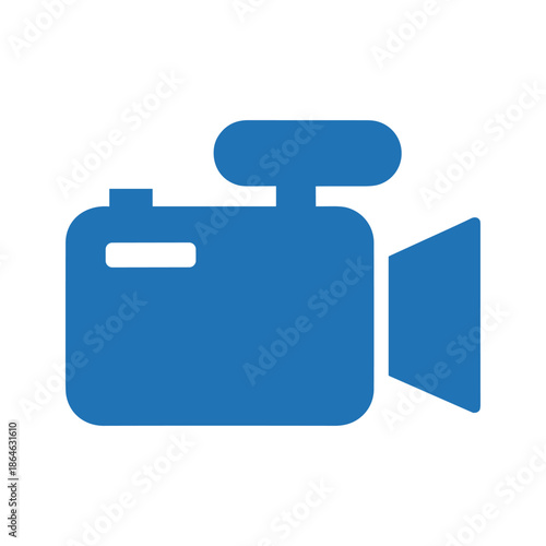 Blue Video Camera Icon