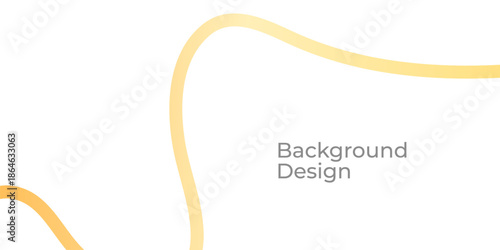 Creative Abstract Gradient Color Shapes with Wavy Rainbow Ribbons on Minimal White Background