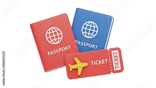 Travel Documents: Passports and Airplane Ticket