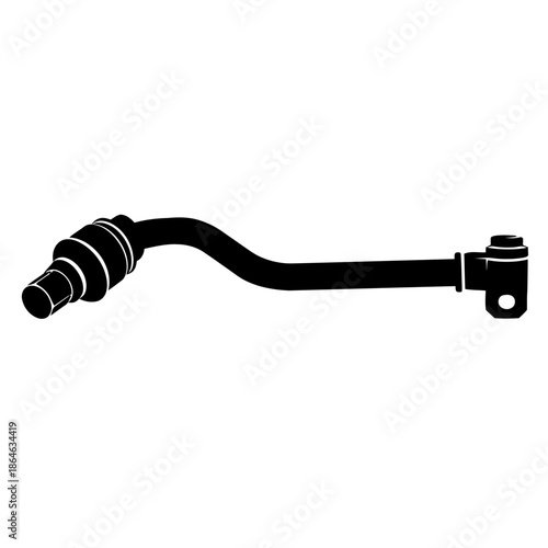 Car tie rod end ball joint for automotive steering system maintenance and vehicle suspension repair service.