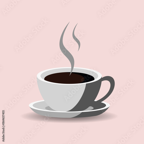 Cup of hot coffee or caffeine drink