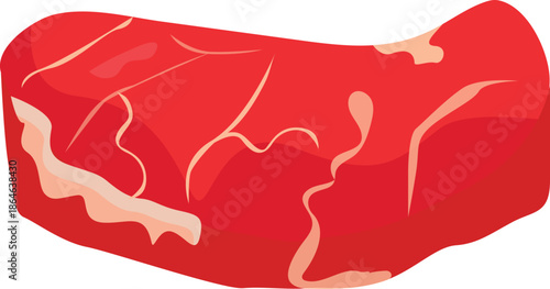 Beef steak illustration.
