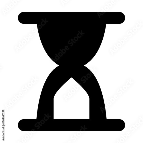3d illustration of an antique sandglass icon on a white background representing a business timer and deadline symbol for time management