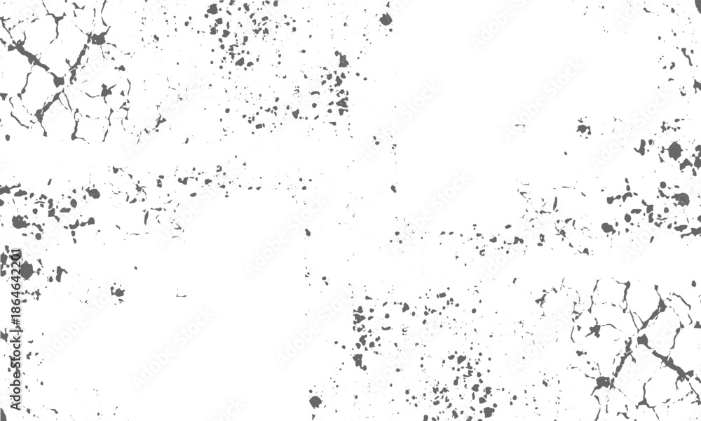 Obraz premium Cracked concrete surface texture scratch grunge background, Urban grunge cracked concrete texture black white vector