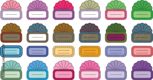 Vibrant pixel art jars for creams and edibles with blank labels