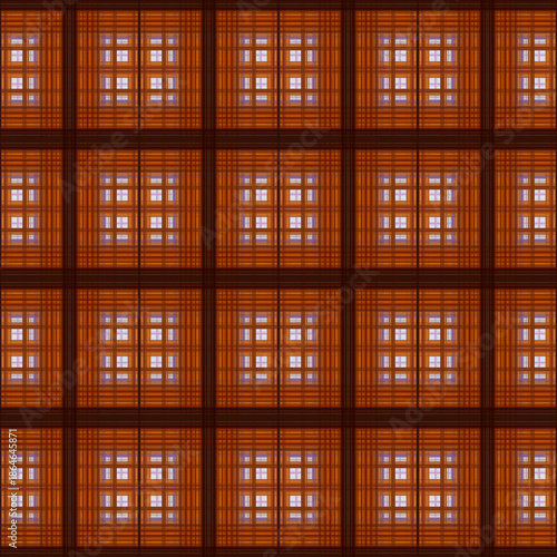 Endless geometric pattern background in brown color for design, printing.