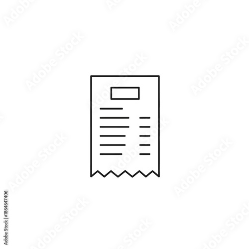 Close-up of a Printed Receipt with Details for Shopping or Payment