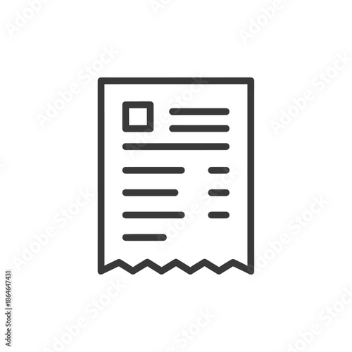 Close-up of a Receipt or Invoice with Detailed Itemized List and Barcodes