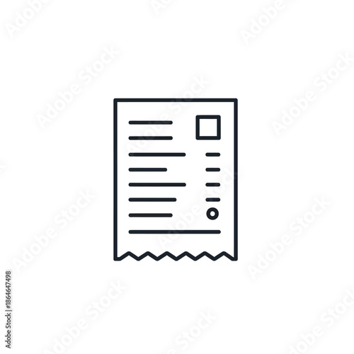 Close-up of a Restaurant Receipt with Detailed Purchase Items