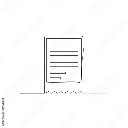 Digital Document Displaying Text on Electronic Screen with Modern Technology