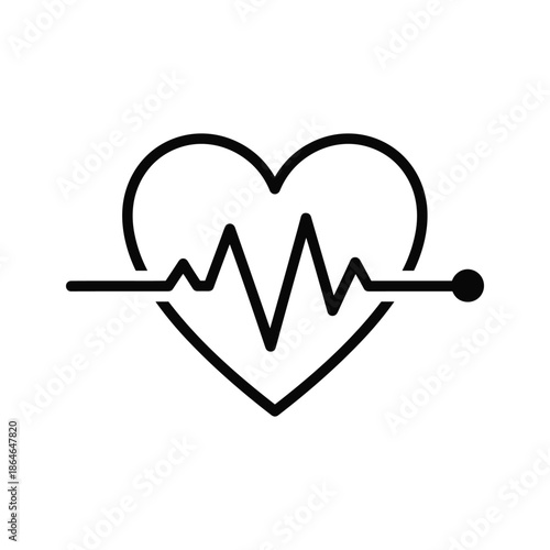 Heart rate monitor symbolizing cardiac health